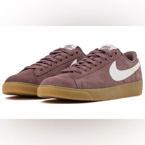 Nike Women's Suede Blazer Low. Mauve Suede Pink Dusty Rose